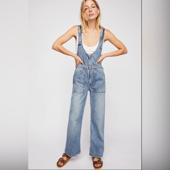 Free People Pants - Like New “Juniper” Jumpsuit Free People Sz 4